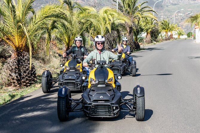 3 Wheel Motorcycle like Quad/Buggy Tour Gran Canaria (Maspalomas) - Entering the Fataga area: mountain driving and photo-ready pauses