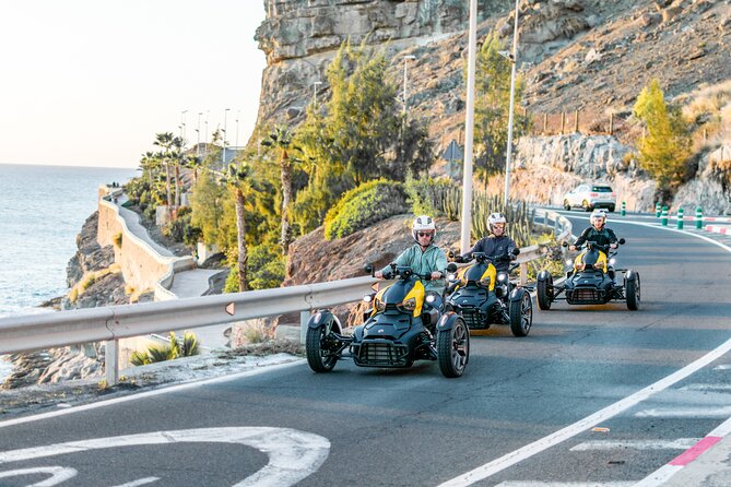 3 wheels motorcycle Coast Tour - Ryker - Gran Canaria Maspalomas - Stop 1: El Pajar and the refinery coastline look