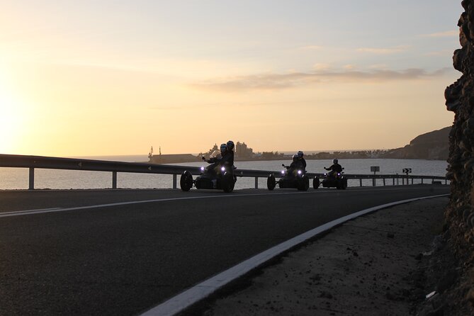 3 wheels motorcycle Coast Tour - Ryker - Gran Canaria Maspalomas - Passing Arguineguín: a small coast town with a tourist-friendly side