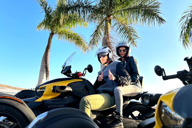 3 wheels motorcycle Coast Tour - Ryker - Gran Canaria Maspalomas - Puerto Rico: resort area cruising without the long stop