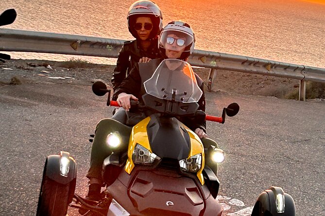 3 wheels motorcycle Coast Tour - Ryker - Gran Canaria Maspalomas - Playa de Amadores: the hilltop view stop you’ll remember