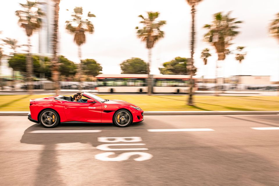 40-minute Barcelona Old Urban F1 Circuit Supercar Tour - The Montjuïc F1 urban circuit section: curvy turns and straight stretches