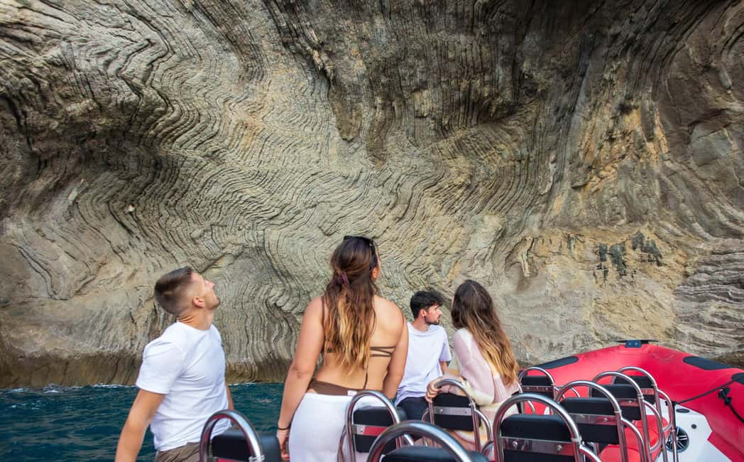 Alcudia: Sightseeing, Sea Caves & Snorkel Speedboat Tour - Music, speed, and safety: what the ride really feels like