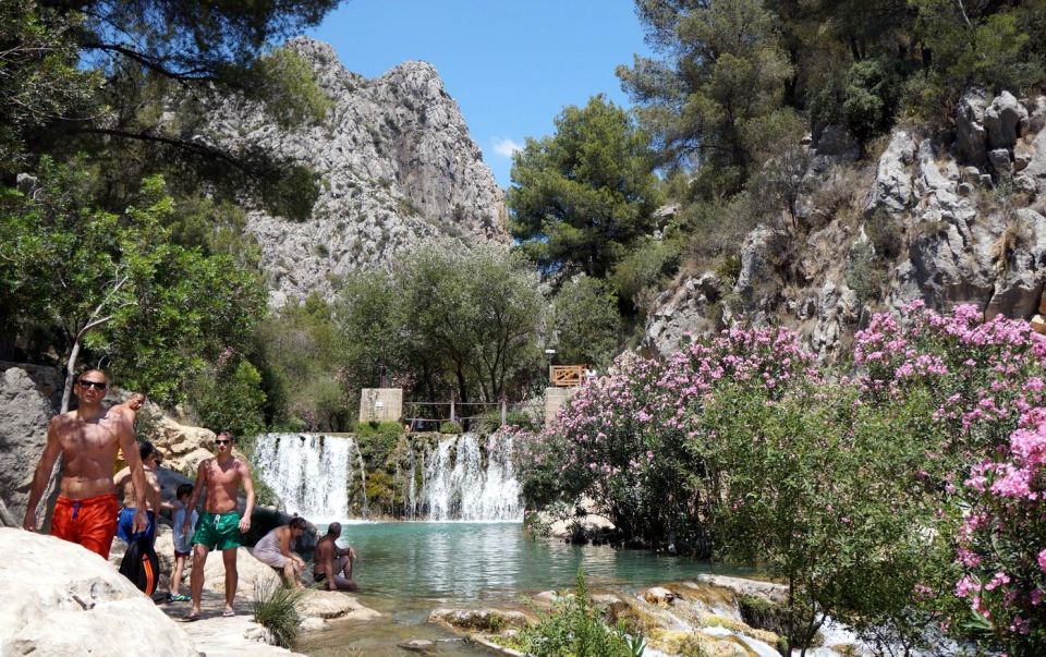 Algar Waterfalls Coach Trip - From Albir & Benidorm - Steps, steep hills, and slippery rock: what it means for your body