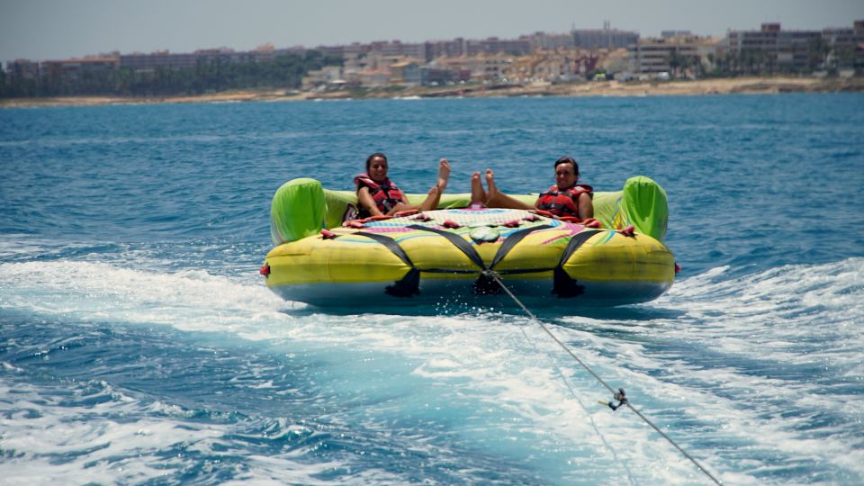 Alicante: Boat Powered Crazy Sofa Ride - The 6-Person Sofa: Your Crew Setup Changes the Vibe