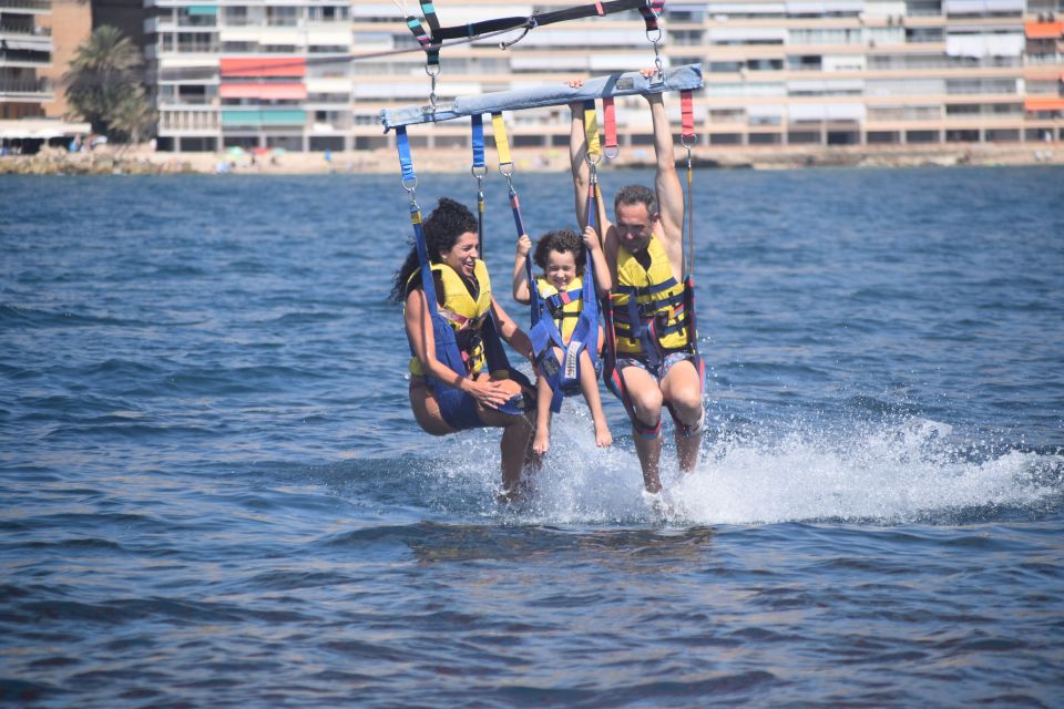 Alicante: Boat Trip and Parasailing Experience with Drink - The 150-Meter Flight: 15 minutes of real coastline viewing