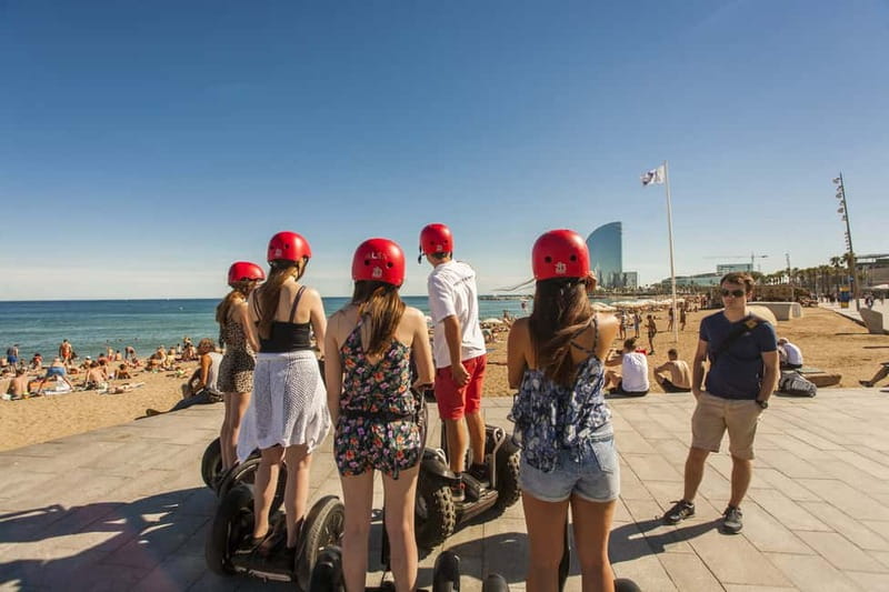 Barcelona: 2-Hour City Sights Guided Segway Tour - Jardins de les Tres Xemeneies: the calm warm-up before city motion