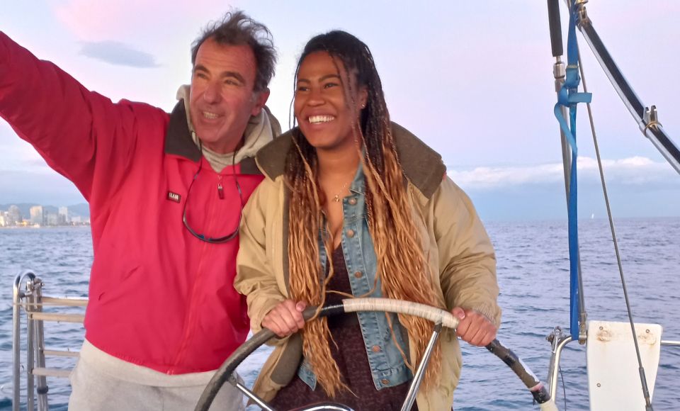 Barcelona: 2-Hour Sailboat Tour with Snacks and Drinks - The skipper and onboard vibe: Jorge, music, and winter comfort