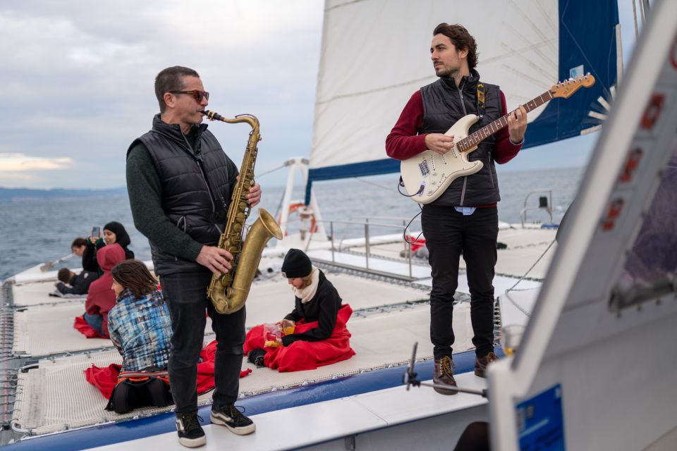 Barcelona: Catamaran Cruise with optional Live Jazz Music - Where You Start: Moll de Drassanes by Colón/Columbus Statue