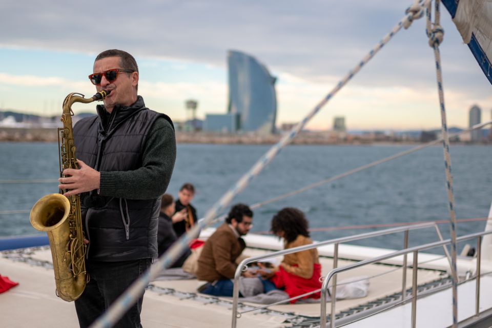 Barcelona: Catamaran Cruise with optional Live Jazz Music - Optional Live Jazz: Saxophone and Guitar for a Chilled Mood