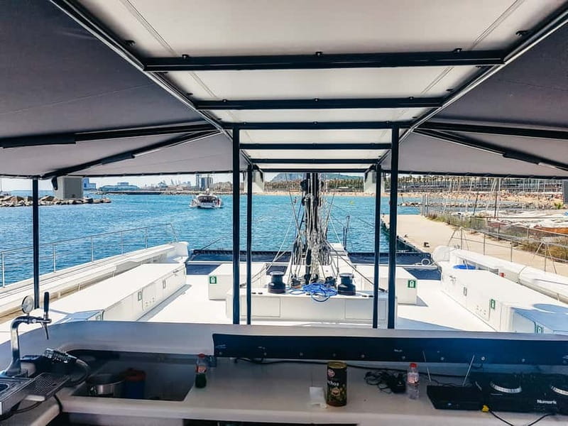 Barcelona: Catamaran Party Cruise with BBQ Meal - BBQ lunch onboard: burgers, omelette, and the level of “BBQ”