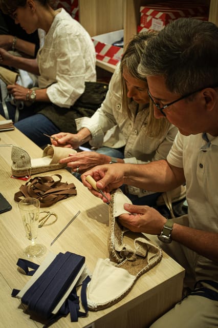 Barcelona: Espadrilles Shoe-Making Workshop - Your 2-hour flow: craft basics, then your custom design