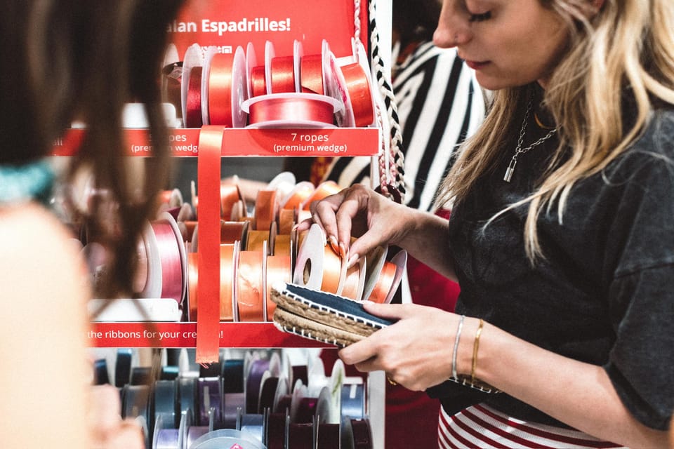 Barcelona: Espadrilles Shoe-Making Workshop - Designing your pair: stitching, laces, and picking the right base size
