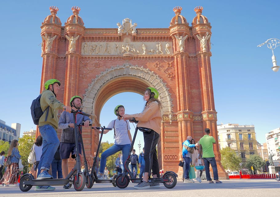 Barcelona: Gaudi Highlights Guided Tour by Electric Scooter - Sagrada Família Stop: Gaudí’s Signature Icon, With Guided Context