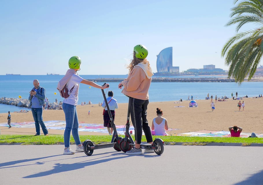 Barcelona: Gaudi Highlights Guided Tour by Electric Scooter - Arc de Triomf, Parc de la Ciutadella, and the Parliament Area: Parks and Big-Street Views