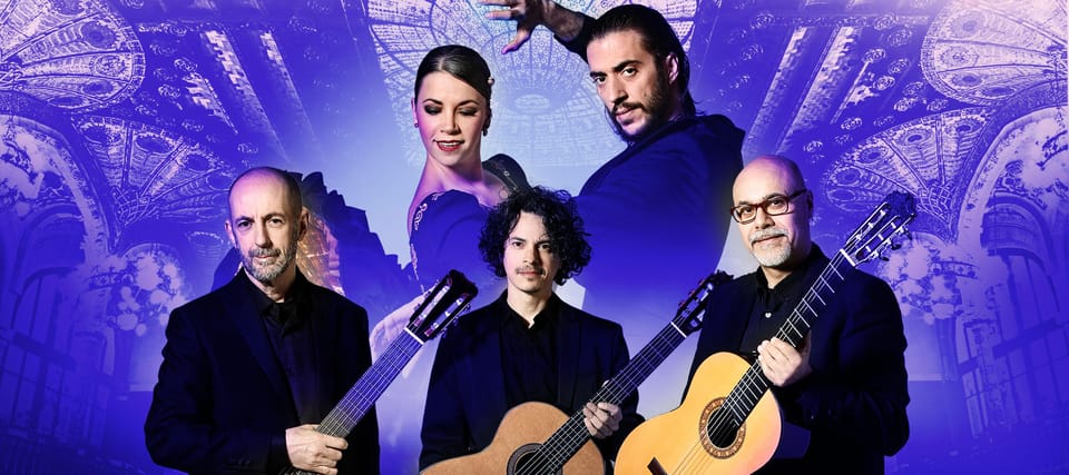 Barcelona: Guitar Trio & Dance @ Palau de la Música - The Paco de Lucía tribute: guitar-led flamenco with real depth
