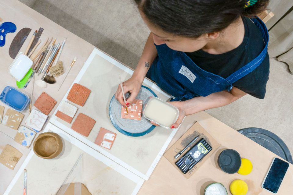 Barcelona: Handmade Ceramic Tiles Workshop - The two-tile options: keeping yours, or choosing a finished piece