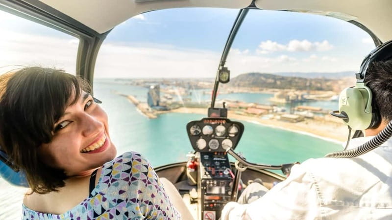 Barcelona: Helicopter Flight & Heliport Boat Transfer - Your meeting point: the Moll de Drassanes start