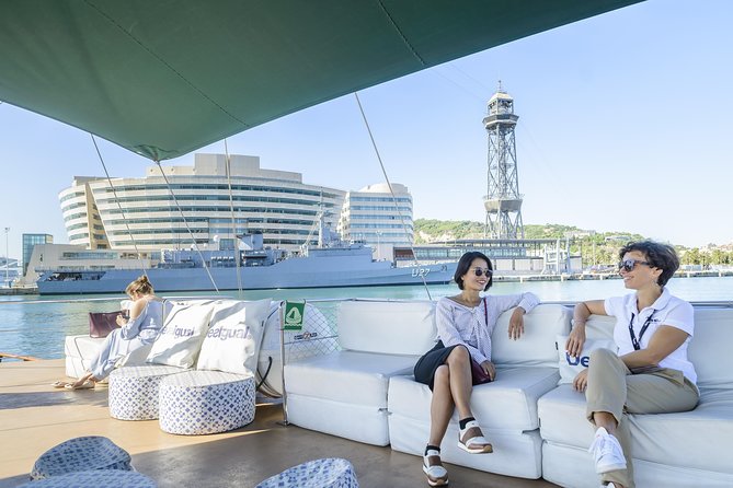 Barcelona Helicopter, Sailboat & Old Town Private Walking Tour - Port Vell water transfer: city-from-the-sea staging before the heliport