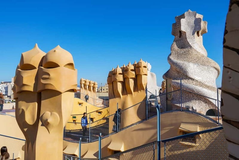 Barcelona: La Pedrera Private Tour with Casa Batlló Ticket - Inside La Pedrera (Casa Milà): Apartments, Chimneys, and the Whale Attic