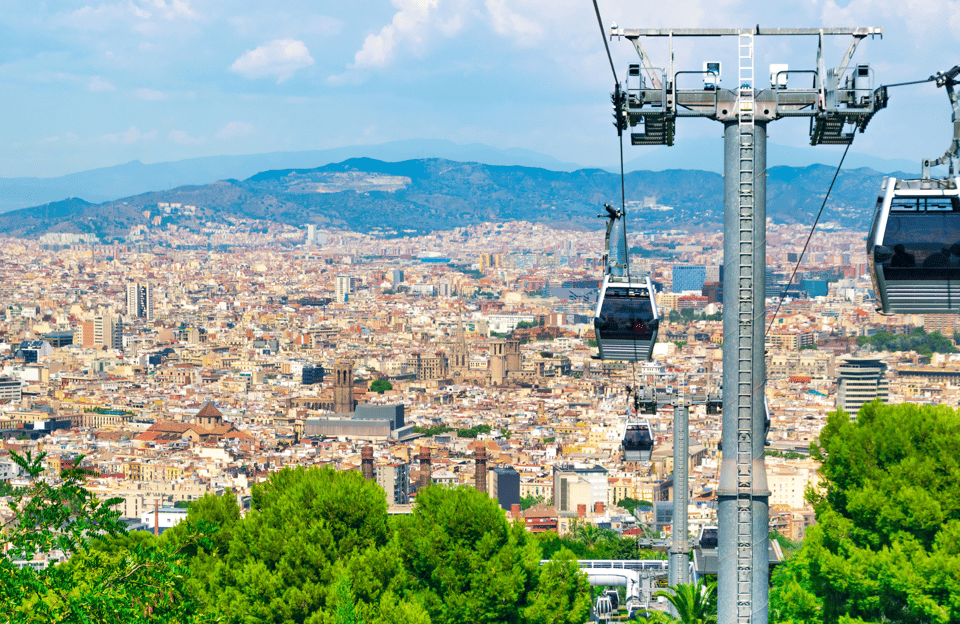 Barcelona: Montjuïc Cable Car Ticket with Audio Guide - The self-guided Barcelona walking tour: how it changes what you notice