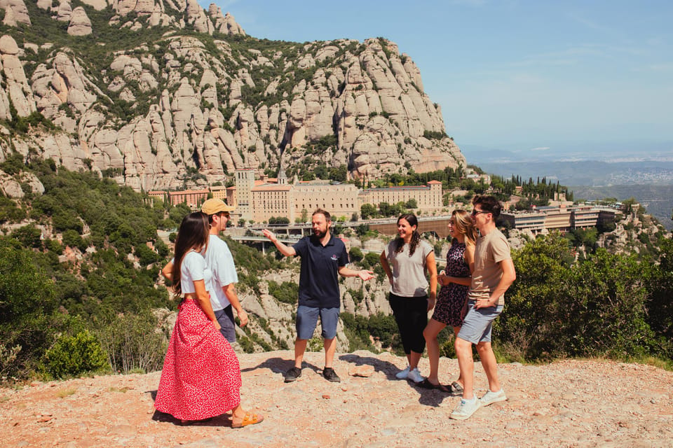 Barcelona: Montserrat with Winery, Lunch, and Train Options - The Day Runs on Two Speeds: Bus to Mountain, Guide to Free Time