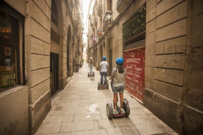 Barcelona: Old Port and Gothic Quarter Guided Segway Tour - Roman Walls to Cathedral Views: Why This Stop Works