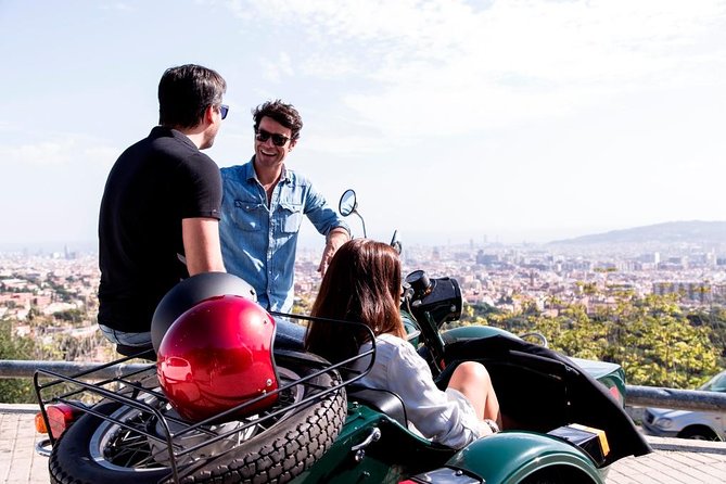 Barcelona Private Tour by Sidecar Motorcycle - Colombus Monument, La Rambla, and the Medieval shipyard feel