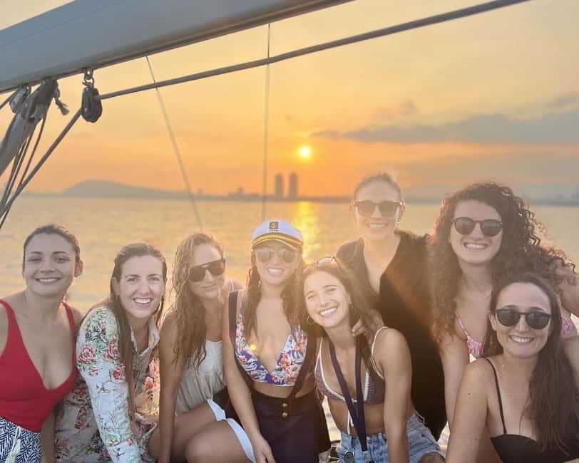 Barcelona: Sailing with Open Bar, Catalan Snack & Swim Stop - Sailing Past Sagrada Família, Montjuïc, and the Gothic Quarter from the sea