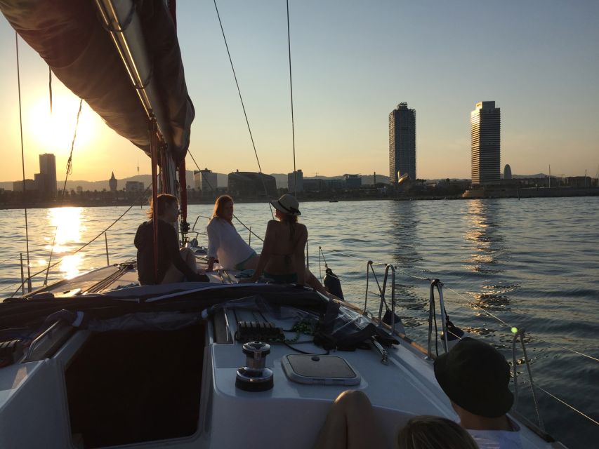 Barcelona: Sunset Sailing Experience with Snacks and Cava - A 2-hour sunset sail that feels longer than it is