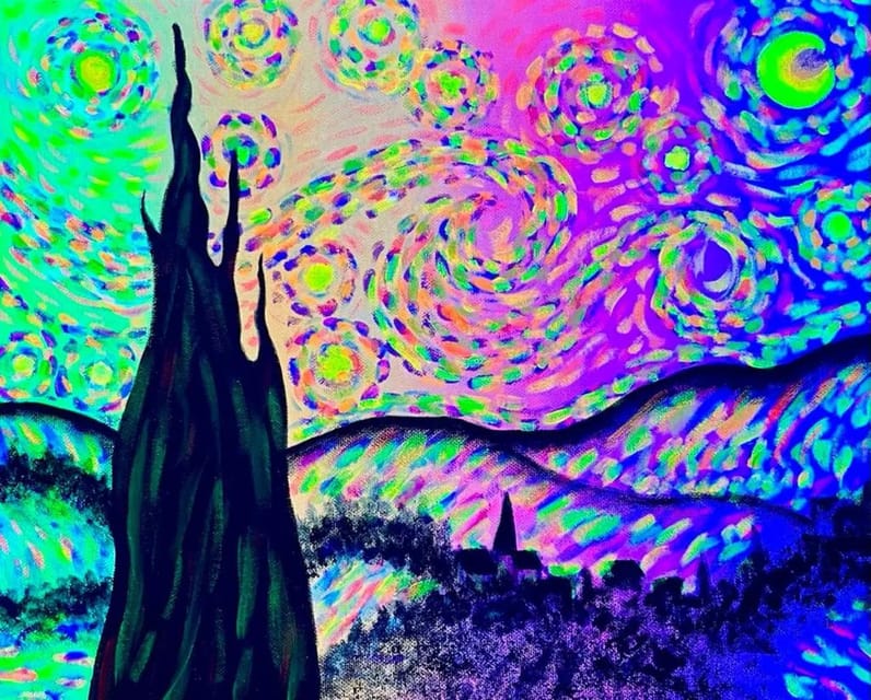 Barcelona: Wine and Van Gogh Paint and Sip Painting Class - Wine Tasting: A Fun Ingredient, With One Important Caveat