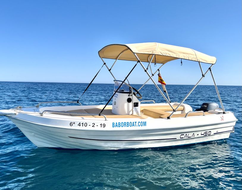 Benalmádena: Costa del Sol License-Free Boat Rental - Key points to know before you rent
