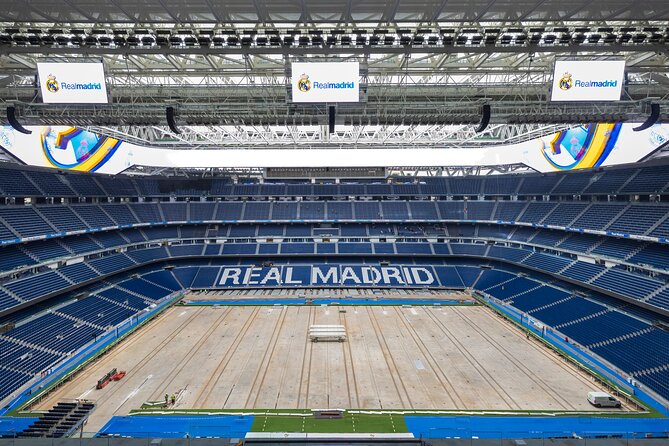 Bernabéu Stadium Guided Tour With Optional Megafan Upgrade - Pitch-side access, changing rooms, and how game-day timing affects your route