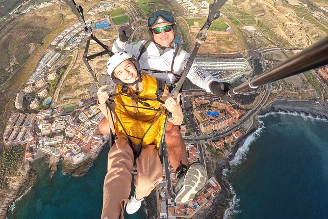 BRONZE tandem paragliding flight in South Tenerife, free pick up - Pickup from Costa Adeje to the mountain launch