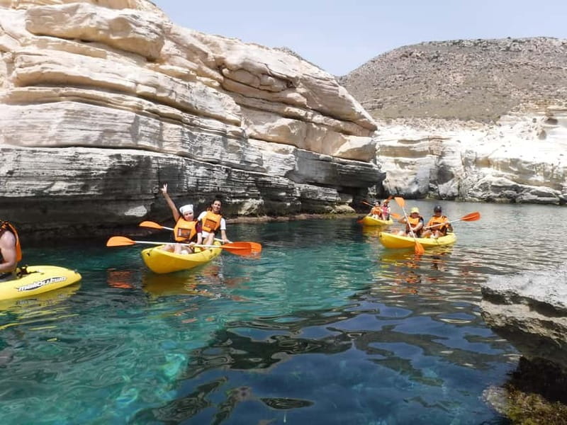 Cabo de Gata: Kayak and Snorkel Tour in the Natural Park - Snorkeling for real: full-face masks and a 40-minute window