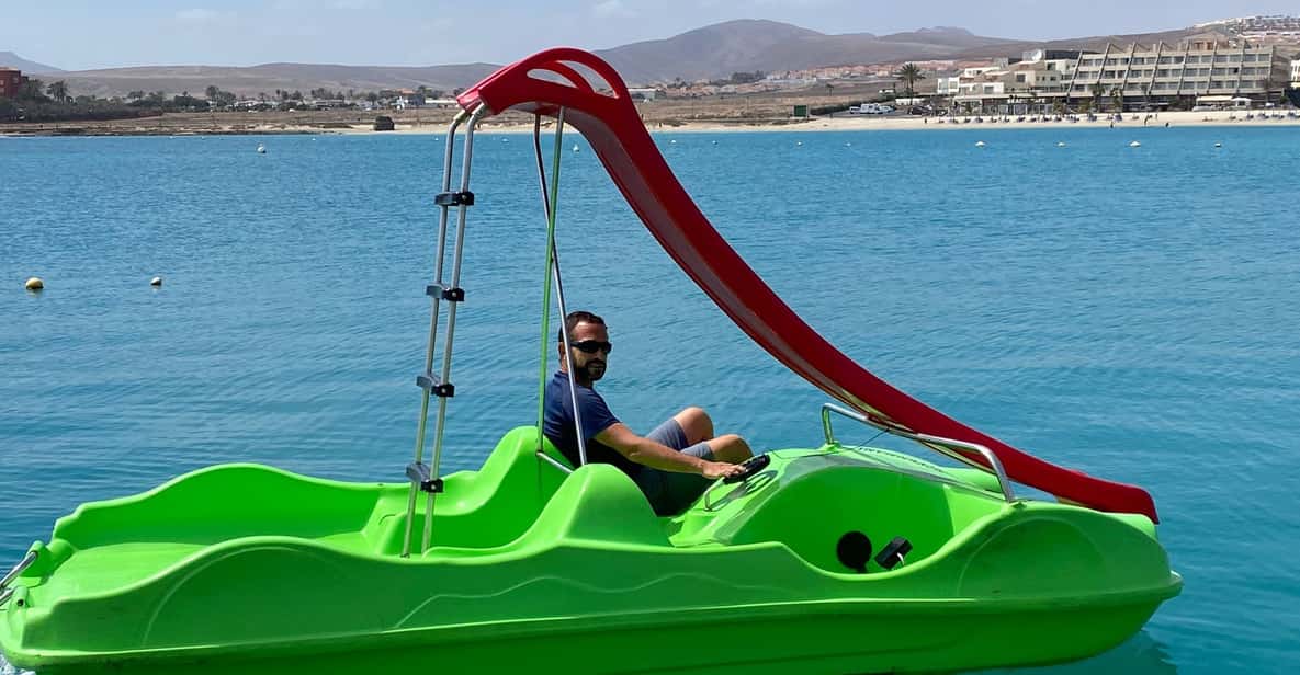 Caleta de Fuste: Pedalo with slide rental - Where You Start: Castillo Port and Oceanarium Explorer