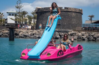 Caleta de Fuste: Pedalo with slide rental - Safety Basics That Actually Help: Life Jackets, Instructor, and Slide Confidence