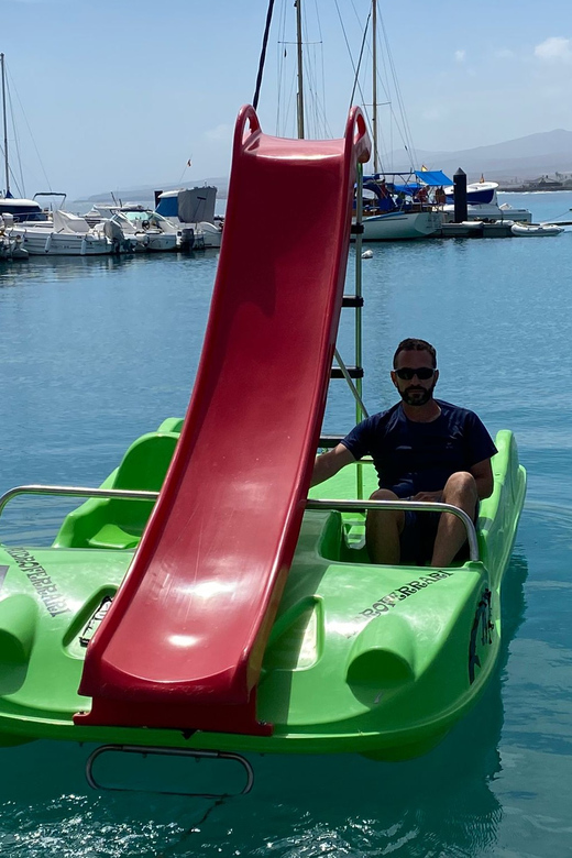 Caleta de Fuste: Pedalo with slide rental - The Slide Moment: Splash Time for Kids and Adults