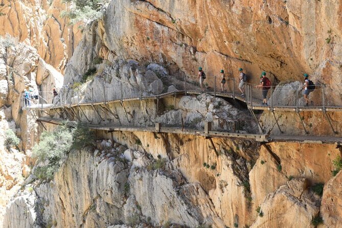 Caminito del Rey with Pickup from Nerja, Torrox and Torre del Mar - Entering El Caminito del Rey: the 10:30 start and the helmet moment