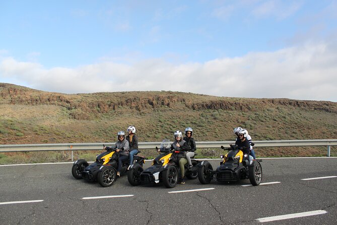 Can-am Ryker three wheels tricycle Mountain Tour (Maspalomas) - Stop 2: Finca Canarias Aloe Vera—A Quick Lesson with Local Relevance