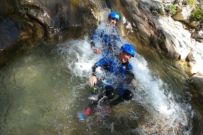 Canyoning Adventure Rio Verde in Granada - The Rio Verde descent: slides, jumps, and rappels