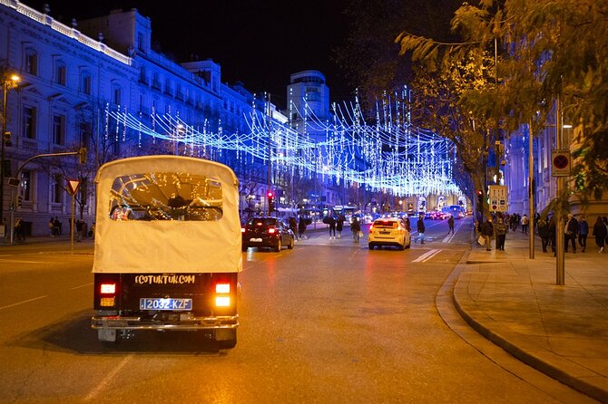 Christmas Lights Tour of Madrid in Eco Tuk Tuk Private - Cibeles Fountain: the Madrid landmark that always pulls focus