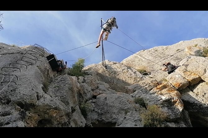 Climbing the John Hogbin Via Ferrata with Lunch - Gear up and learn the safety system before you climb