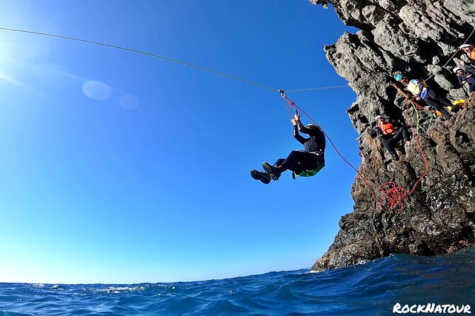 Coasteering Gran Canaria: The Atlantic Mountains Adventure Route - Jumping Into the Water and Snorkeling After the Cliff