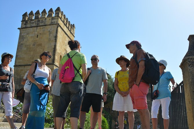Cordoba Monuments Intensive Tour in English Tickets included - Quick stops that map the city’s ideas: Lovers, Maimonides, and other monuments
