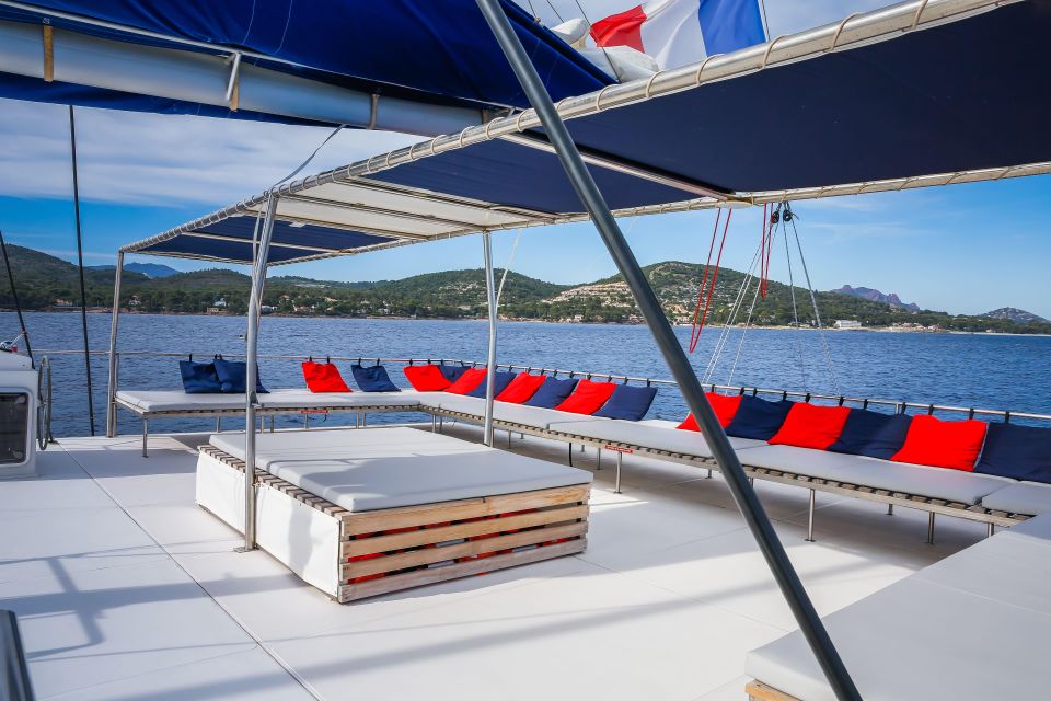 Denia: Cova Tallada Catamaran Tour and Swimming Stop - Music and One Included Drink: The On-Board Comfort Layer