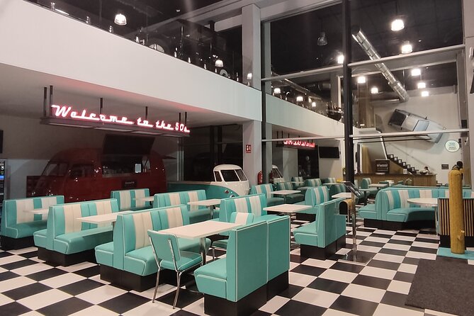 Entrance to the Motor Museum - Food on site: cafeteria and that “50s-style” break
