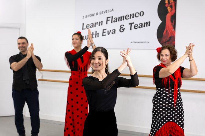 Flamenco Dance Class in Seville with optional Flamenco Costume - Teachers, English instruction, and how the class handles different skill levels