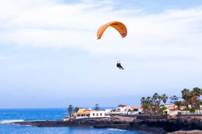 FlyTenerife Paragliding Flight - What happens before takeoff: helmets, instructions, and wind checks