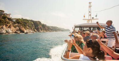 From Barcelona: Costa Brava Day Tour with Boat Trip - Lloret de Mar: promenade views, Sa Caleta, and the Church of St. Roma